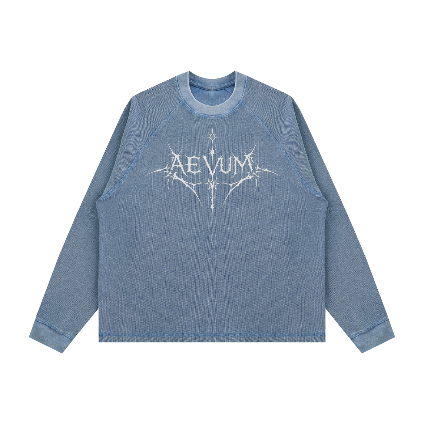 Unisex Vintage Wash Boxy  Waffle T-Shirt